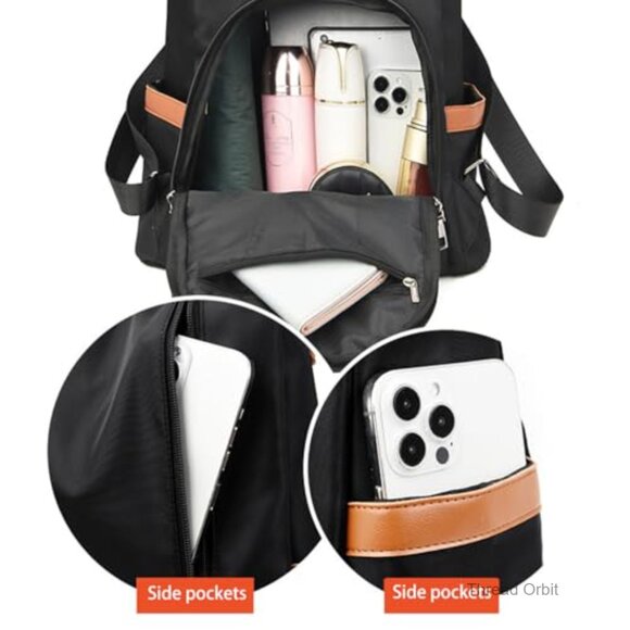 Anti-Theft Mini Backpack Purse, Water-Resistant Oxford, Adjustable Strap main image 7